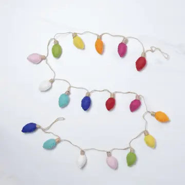 Christmas Decor Garland - Vintage Christmas Light - Retro