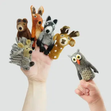 Felt Finger Puppets - Forest Friends 5 Pieces