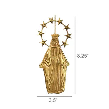 Angel Ornament, Gold Antique