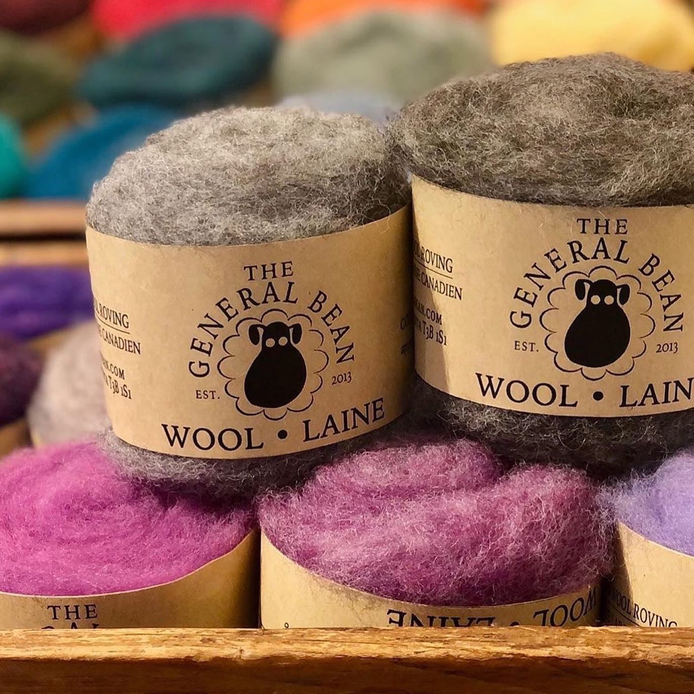 Needle Felting Wool- Free Ship- Hot Pink Local Wool- Roving